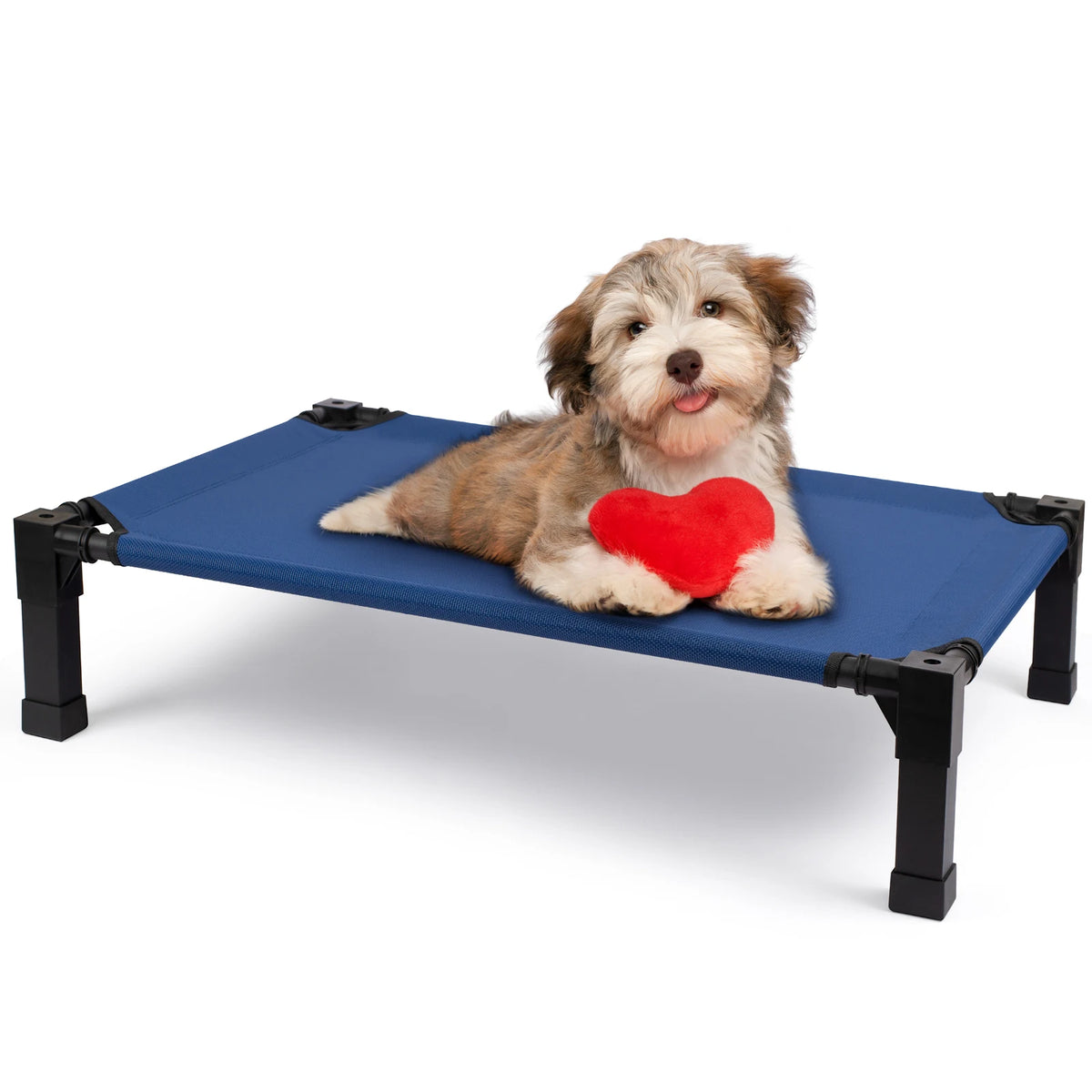 Elevated Dog Bed Cooling Raised Cot With Breathable Washable Mesh