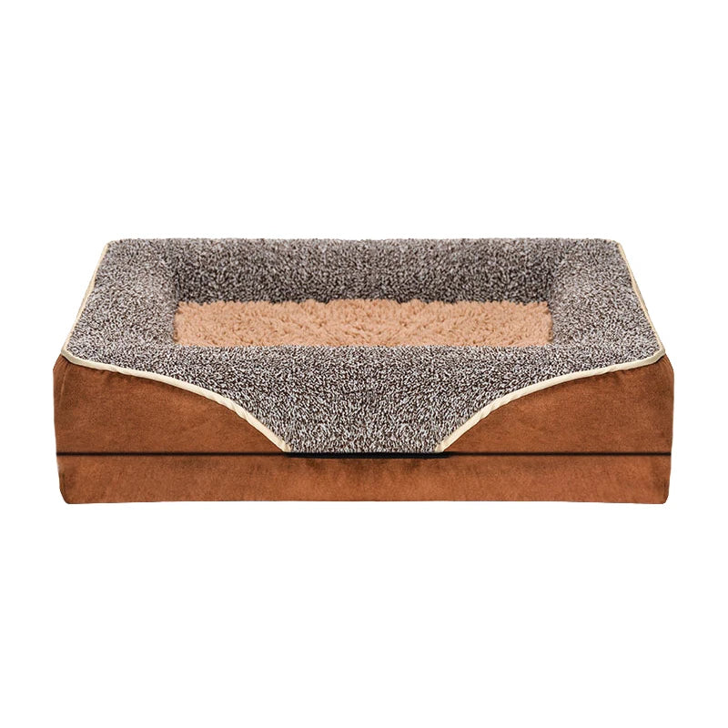 Jiangsu Dog Bed Removable Washable Sofa Style With Raised Edges