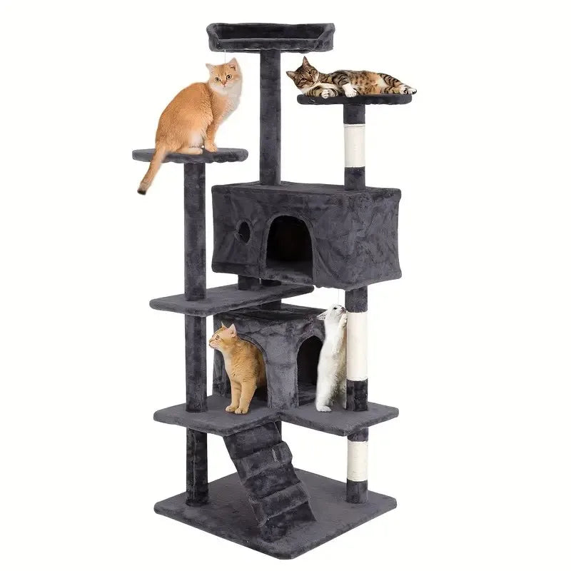 PremiumQuality Plus Multilevel Cat Tree Tower With DurableSisal Posts SleepingPad