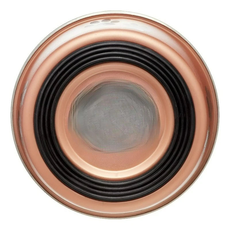 Stainless Steel Slow Feeder Dog Bowl Helps Prevent Gulping