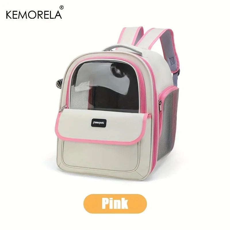 KEMORELA Breathable Foldable Pet Carrier Backpack For Cats And Dogs