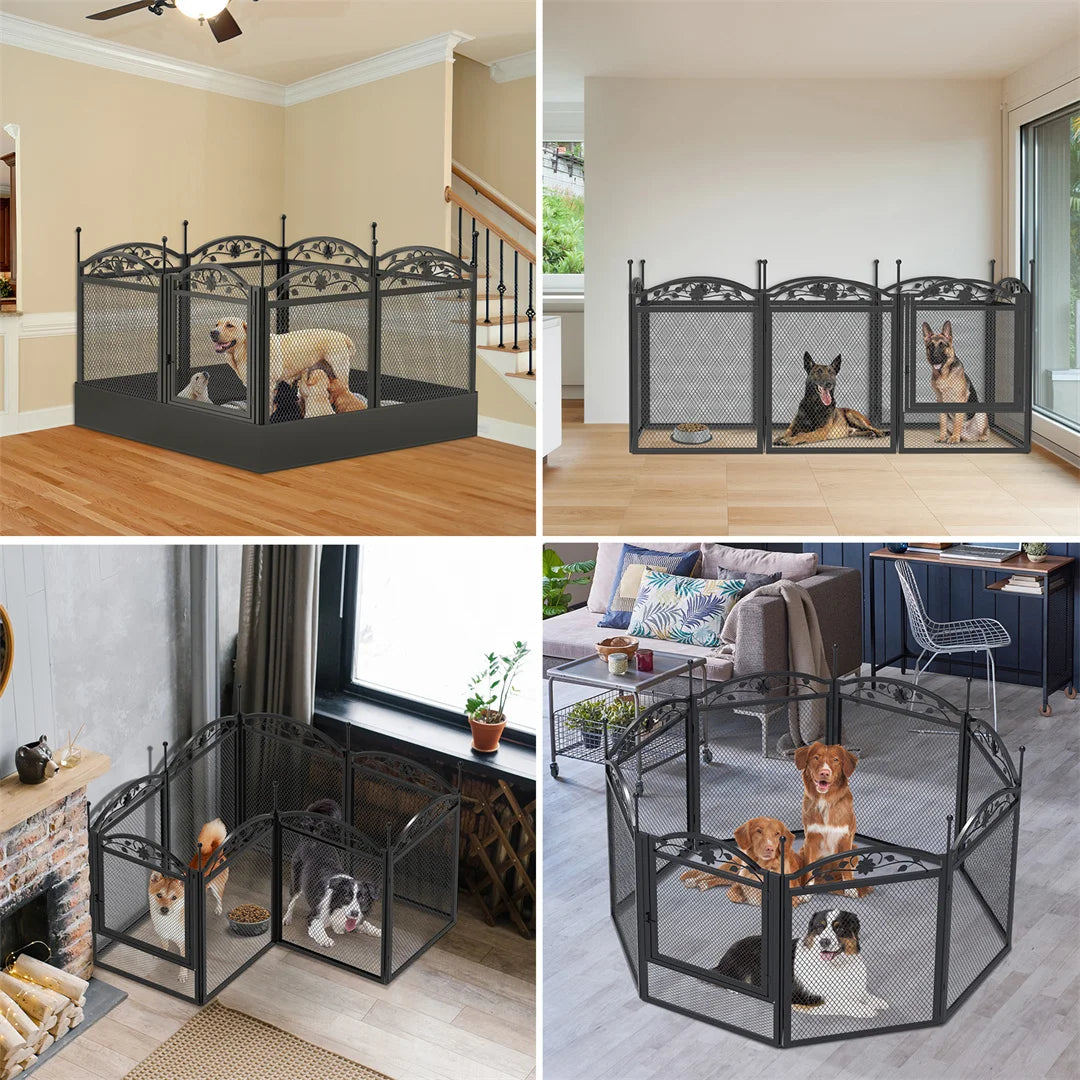 Bingopaw Heavy Duty Metal Dog Playpen Indoor Outdoor