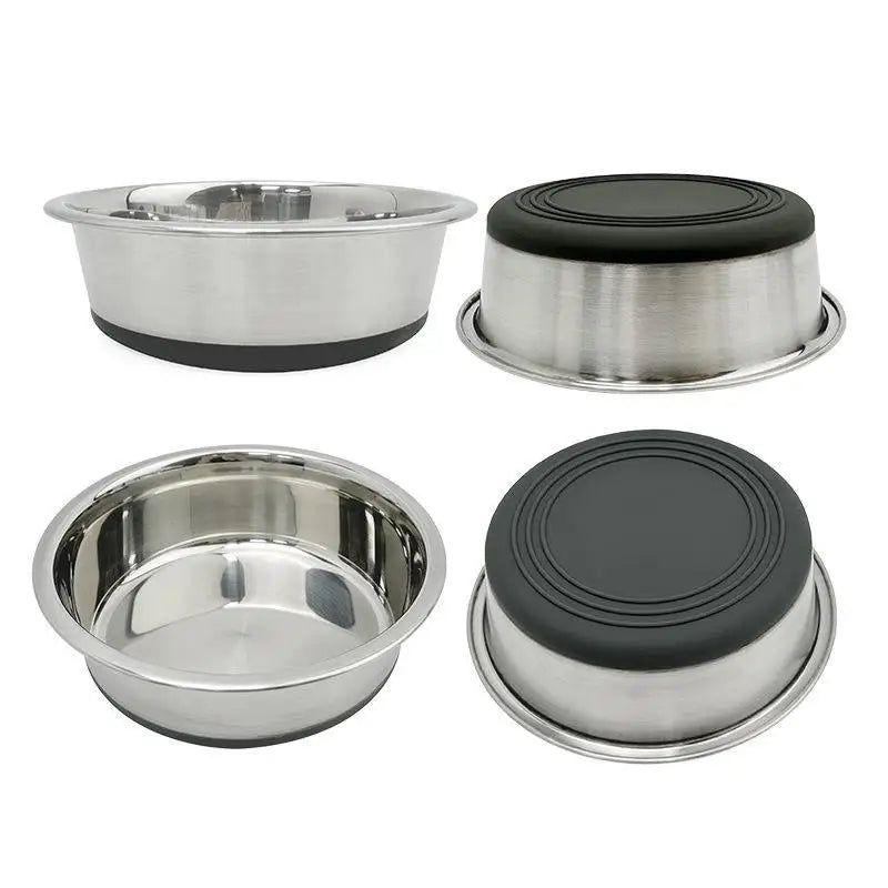 Stainless Steel Pet Bowl With Non Slip Base Heavy Duty Dog Cat Food Bowl For Pets