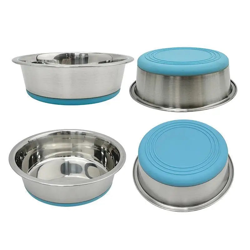 Stainless Steel Pet Bowl With Non Slip Base Heavy Duty Dog Cat Food Bowl For Pets