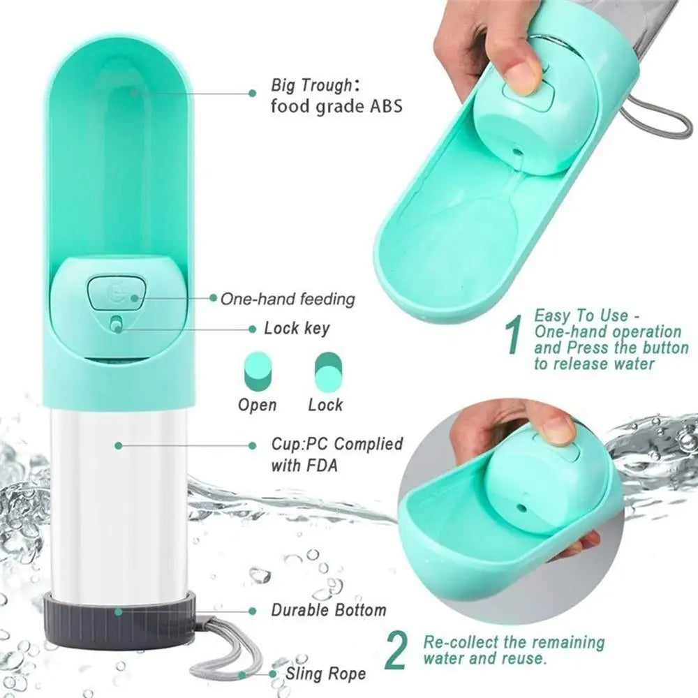 Dog Water Bottle Dispenser With Activated Carbon Filter
