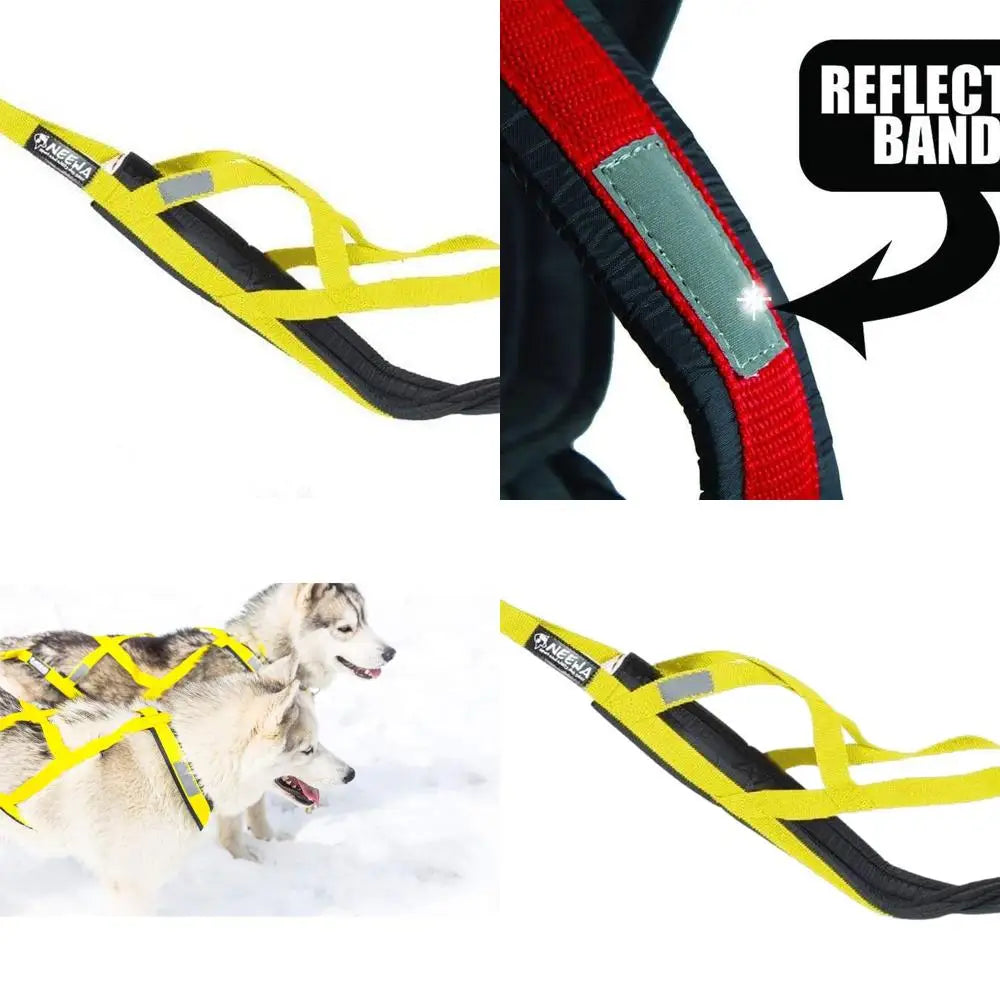 Sled Dog Harness for Wolf-Like Breeds Durable All-Weather Polypropylene Construction