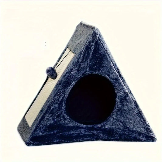 Zhejiang Cat Bed With Plush Ball Toy And Built In Sisal Scratching Board For All In One Cat Retreat