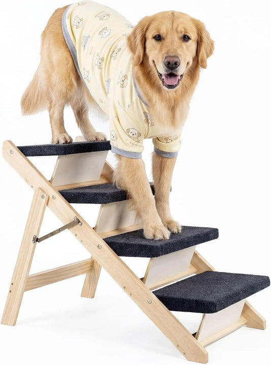 Portable Wood Pet Stairs And Ramp For Dogs And Cats