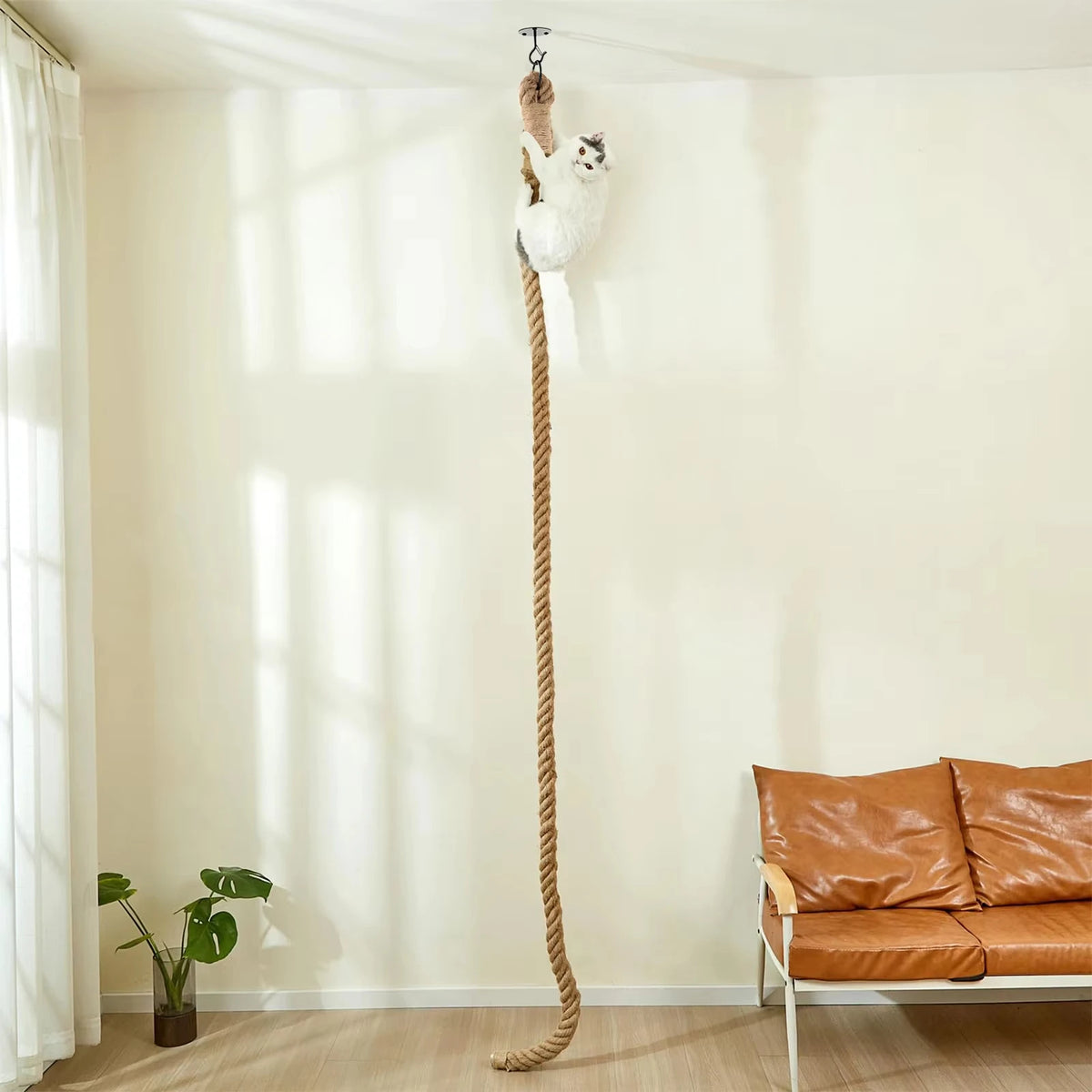 CWV Cat Sisal Climbing Rope Scratching Toy For Indoor Cats