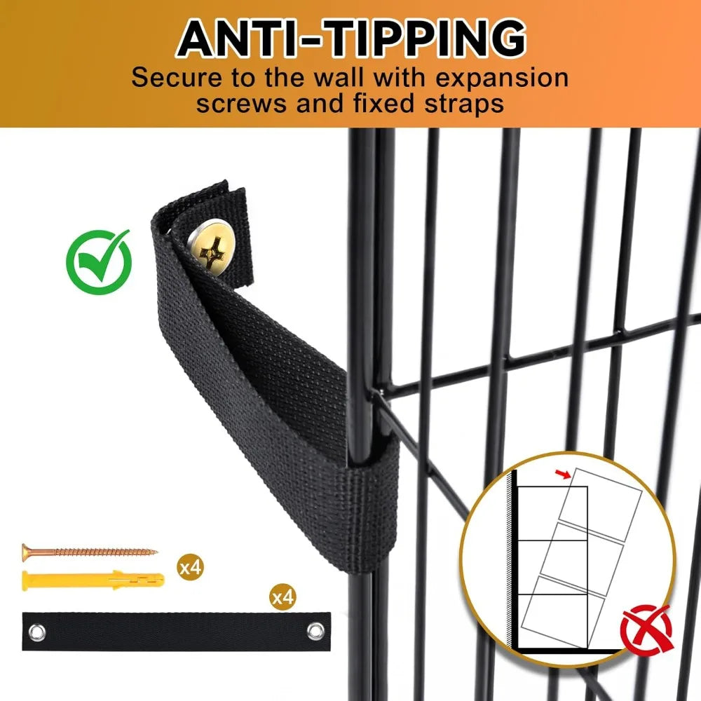 Cat Cage 3-Tier DIY Catio Enclosure With Detachable Hammock