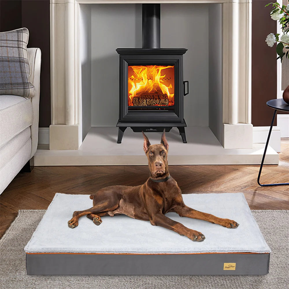BORWARTCN Premium Orthopedic Memory Foam Dog Bed Waterproof