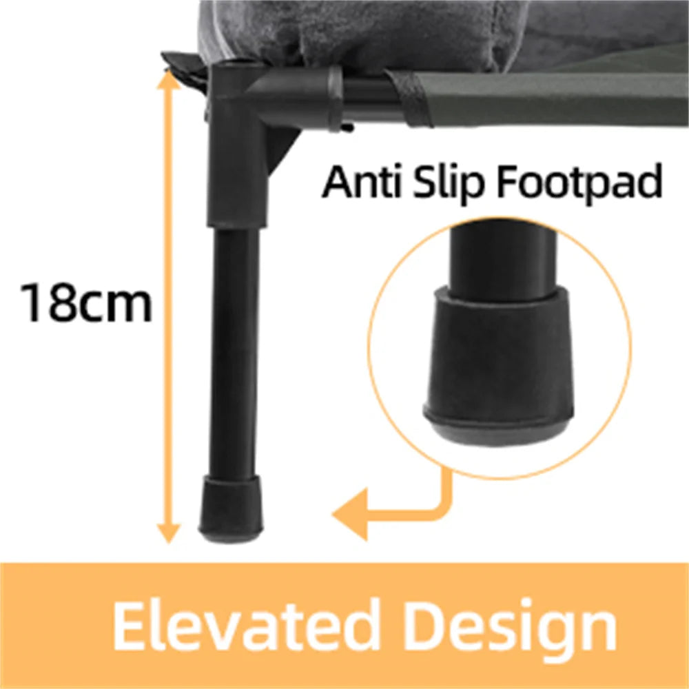 Borwartcn Outdoor Raised Dog Bed With Cooling Breathable Mat