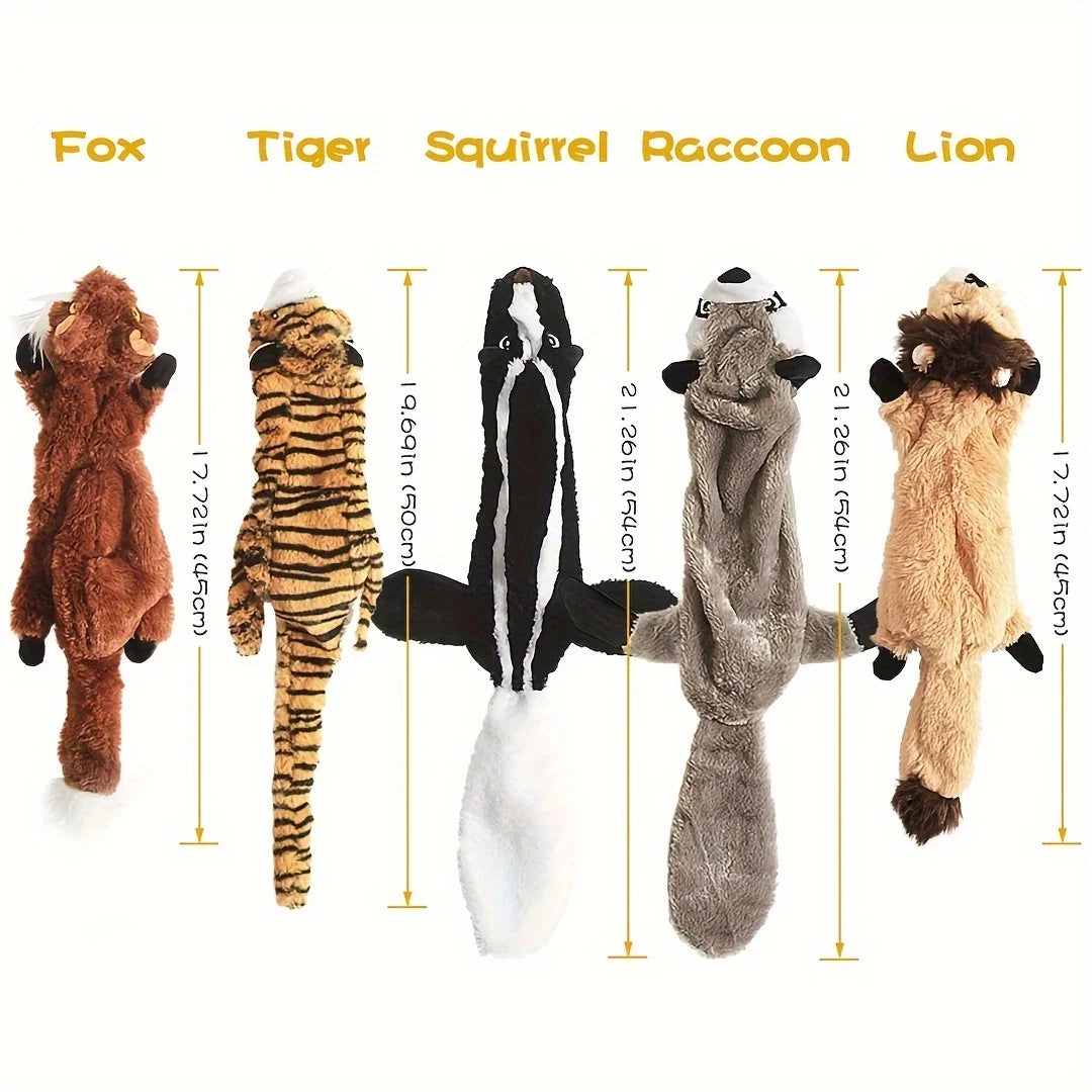 Squeaky Plush Dog Toy for All Breeds