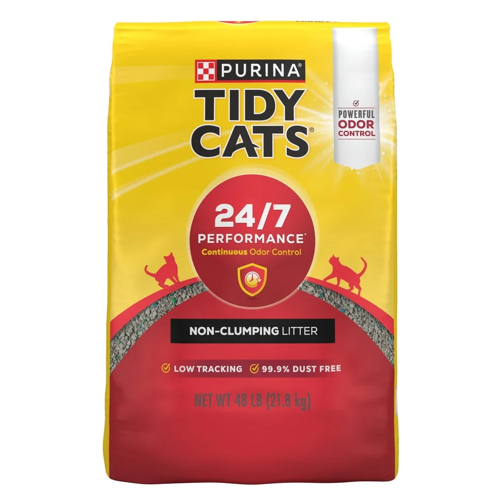 Multi-Cat Non-Clumping Cat Litter Odor Control Performance Moisture Absorption 24/7