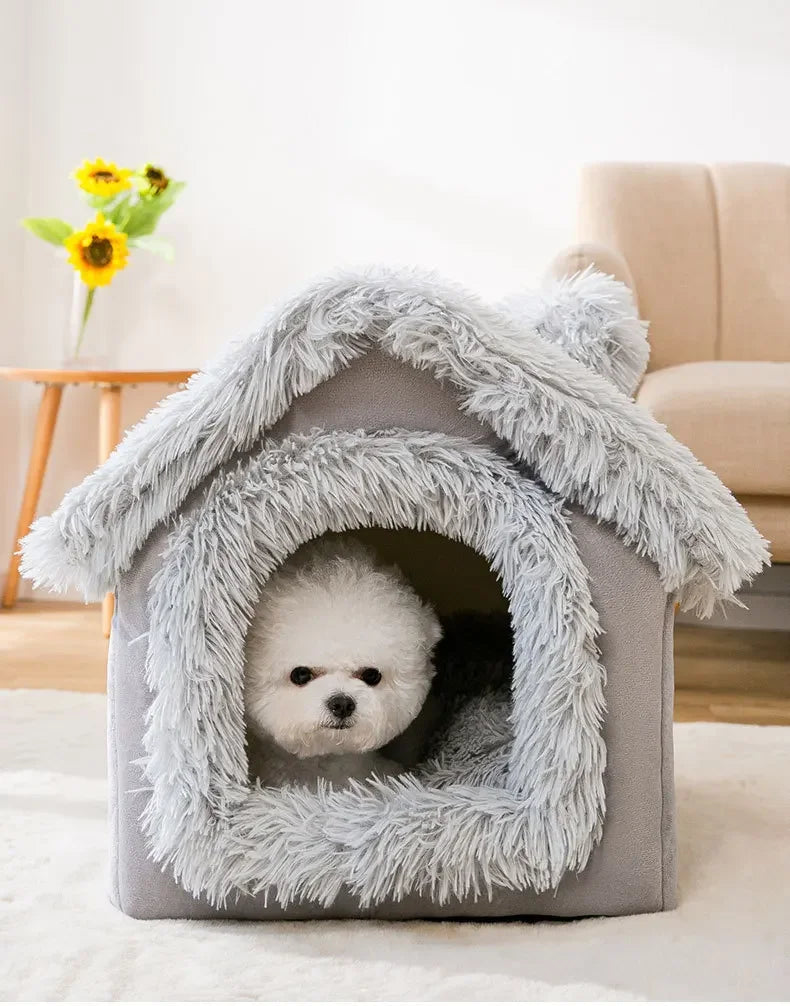 Guangdong Indoor Dog Kennel Soft Bed Cave Removable Portable