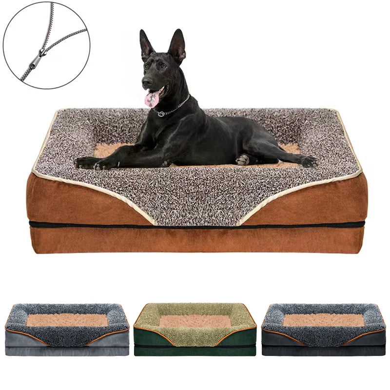 Jiangsu Dog Bed Removable Washable Sofa Style With Raised Edges