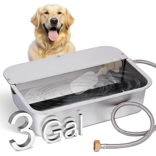 Hign-concerned Automatic Dispenser With Stainless-Steel Bowl For Large Dogs Self-Filling