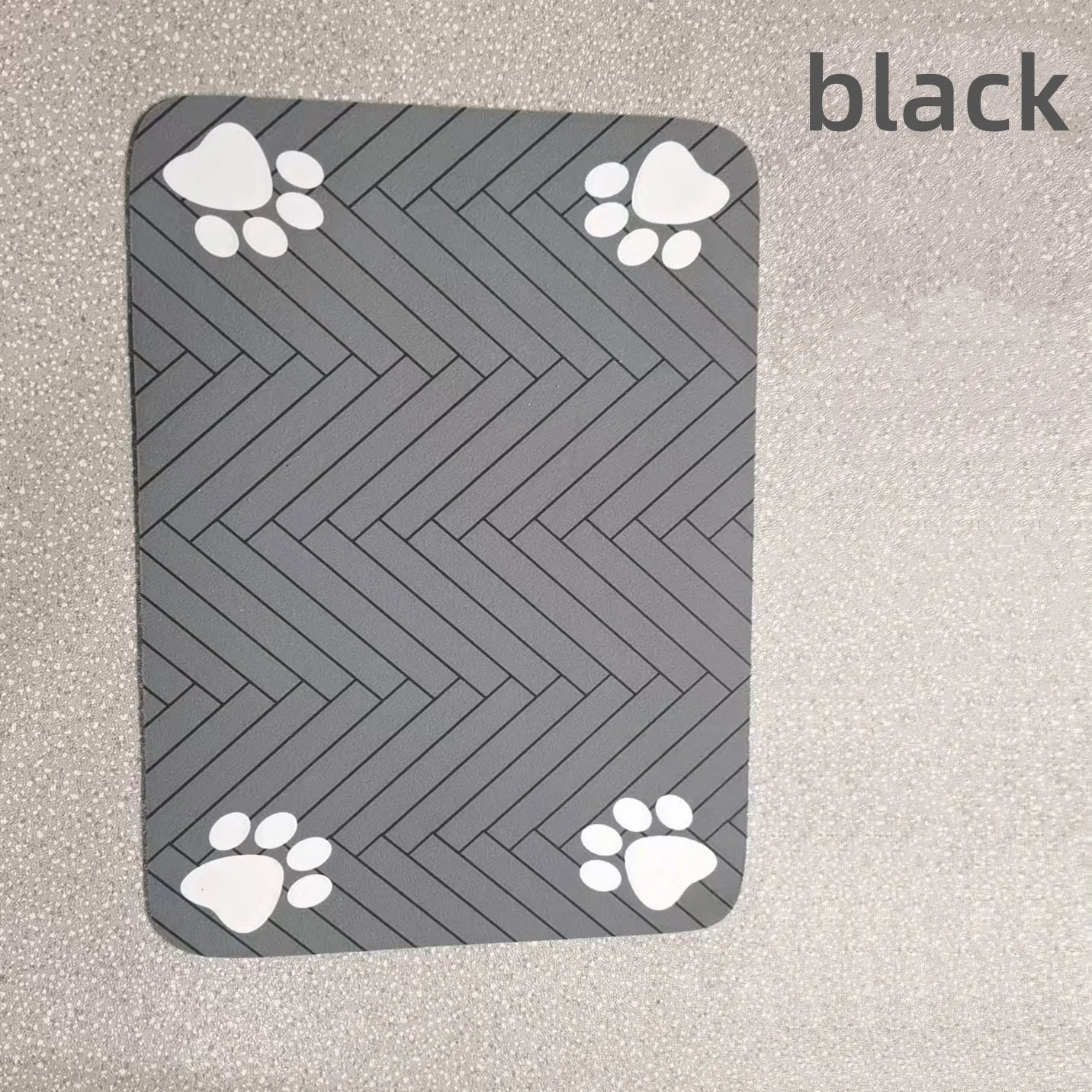 Absorbent Pet Feeding Mat With Waterproof Rubber Backing