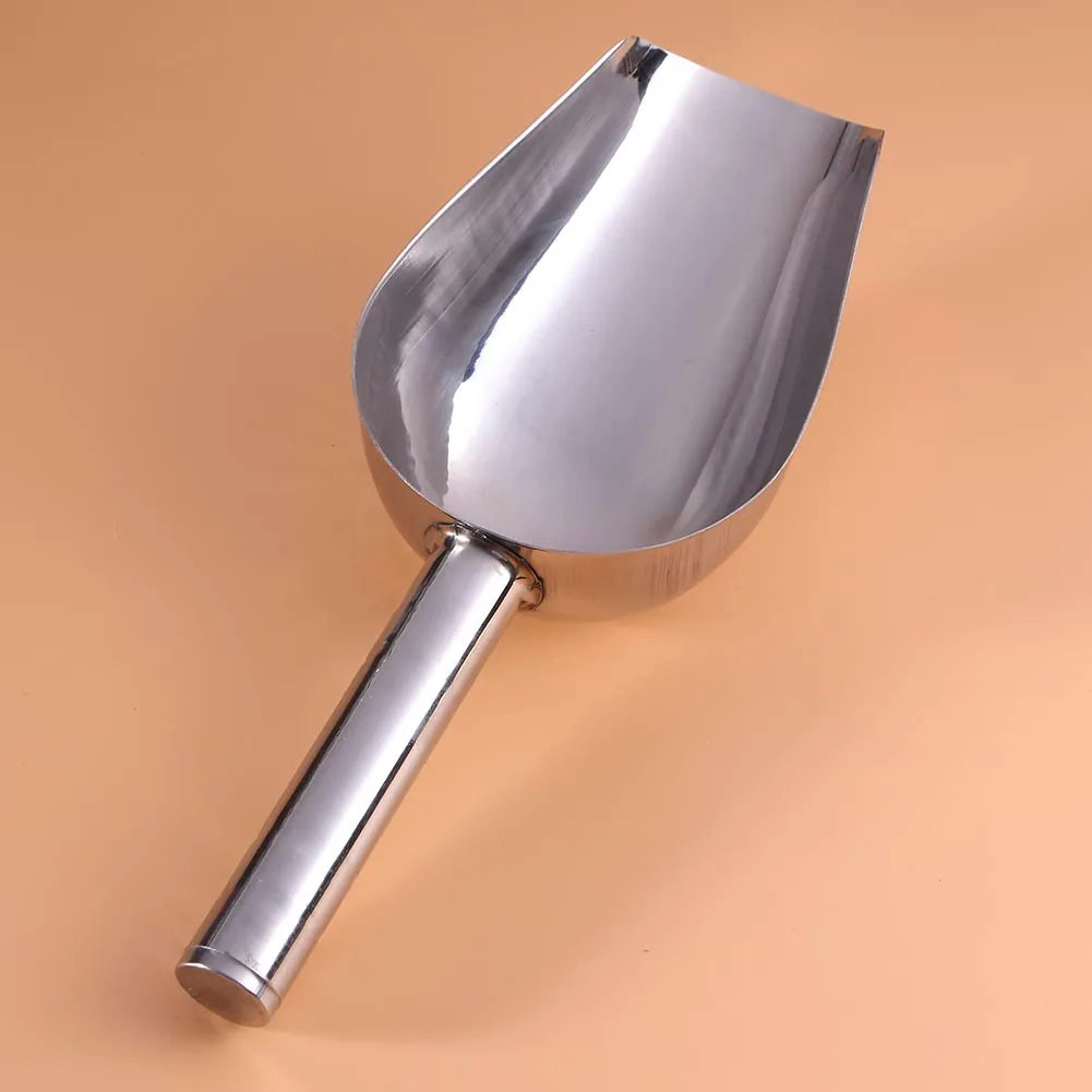 Stainless Steel Pet Feeding Shovel Cat And Dog Food Scoop With Large Capacity Design