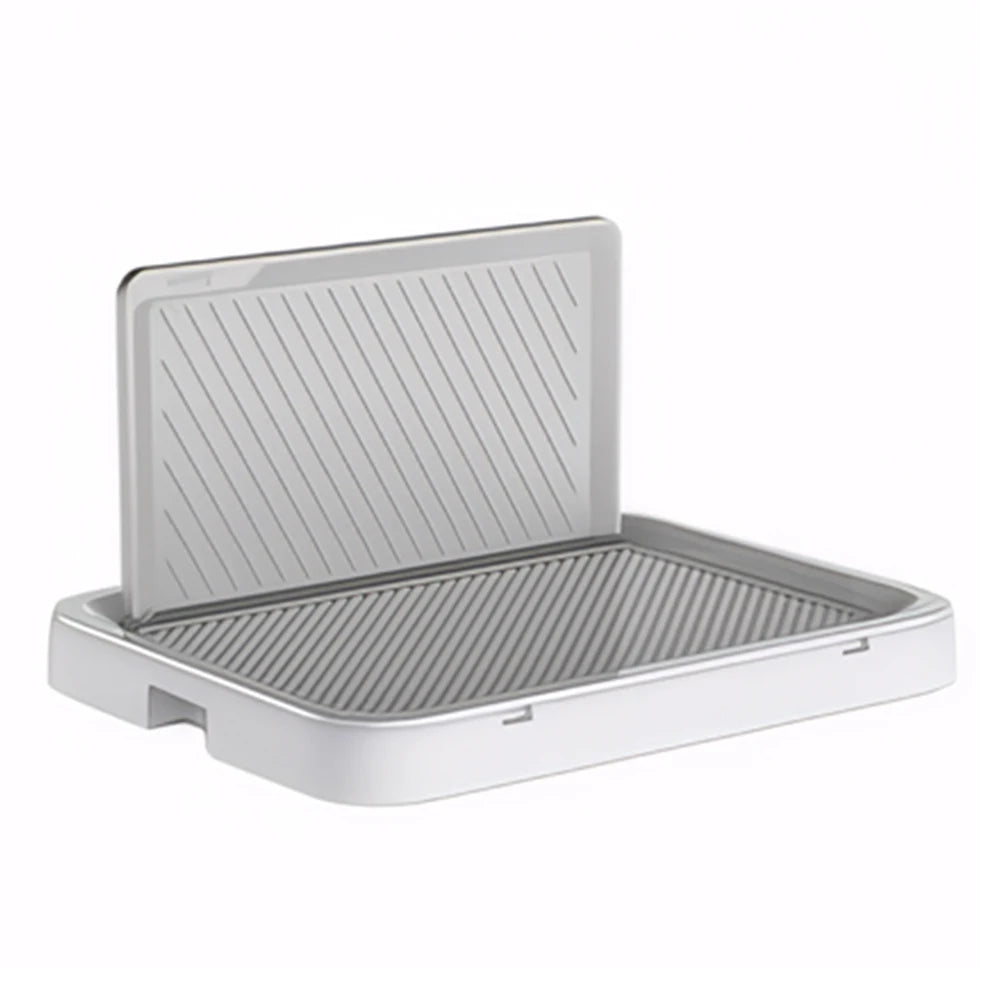 Alloet Dog Potty Tray With Pee Wall Pan For Indoor Training Portable Non Slip Base Home Use