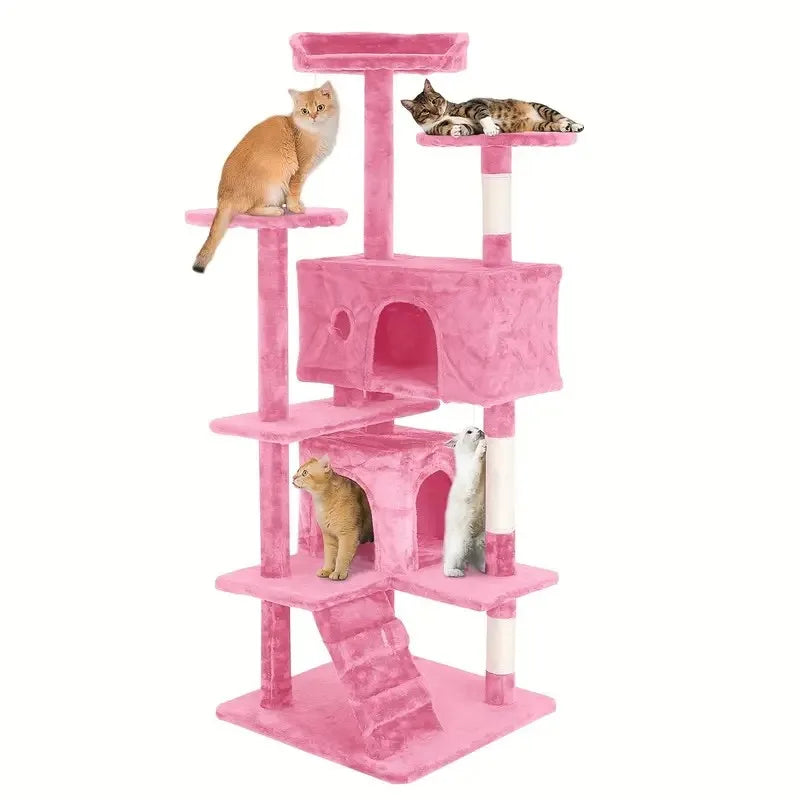 PremiumQuality Plus Multilevel Cat Tree Tower With DurableSisal Posts SleepingPad