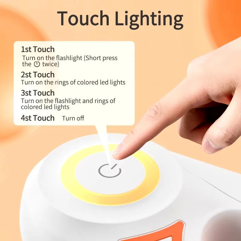 Automatic Retractable Dog Leash With LED Flashlight Durable PremiumQuality Nylon