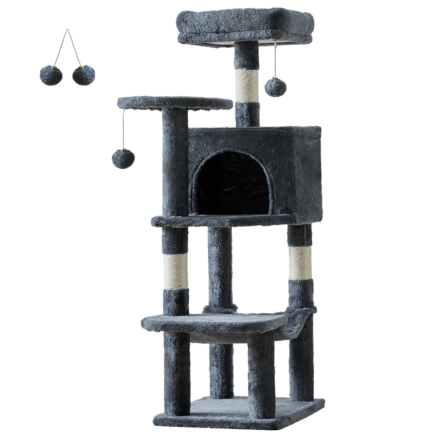 JHK Cat Tree Tower Indoor Multi-Cat Play Scratching