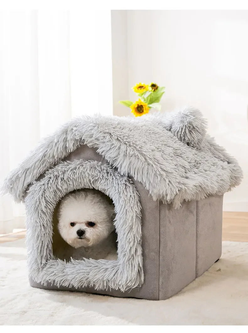 Guangdong Indoor Dog Kennel Soft Bed Cave Removable Portable