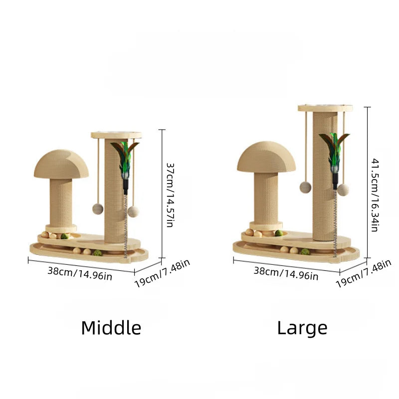 CZBNYX Three Tier Cat Scratching Tower With Jute Ball Track
