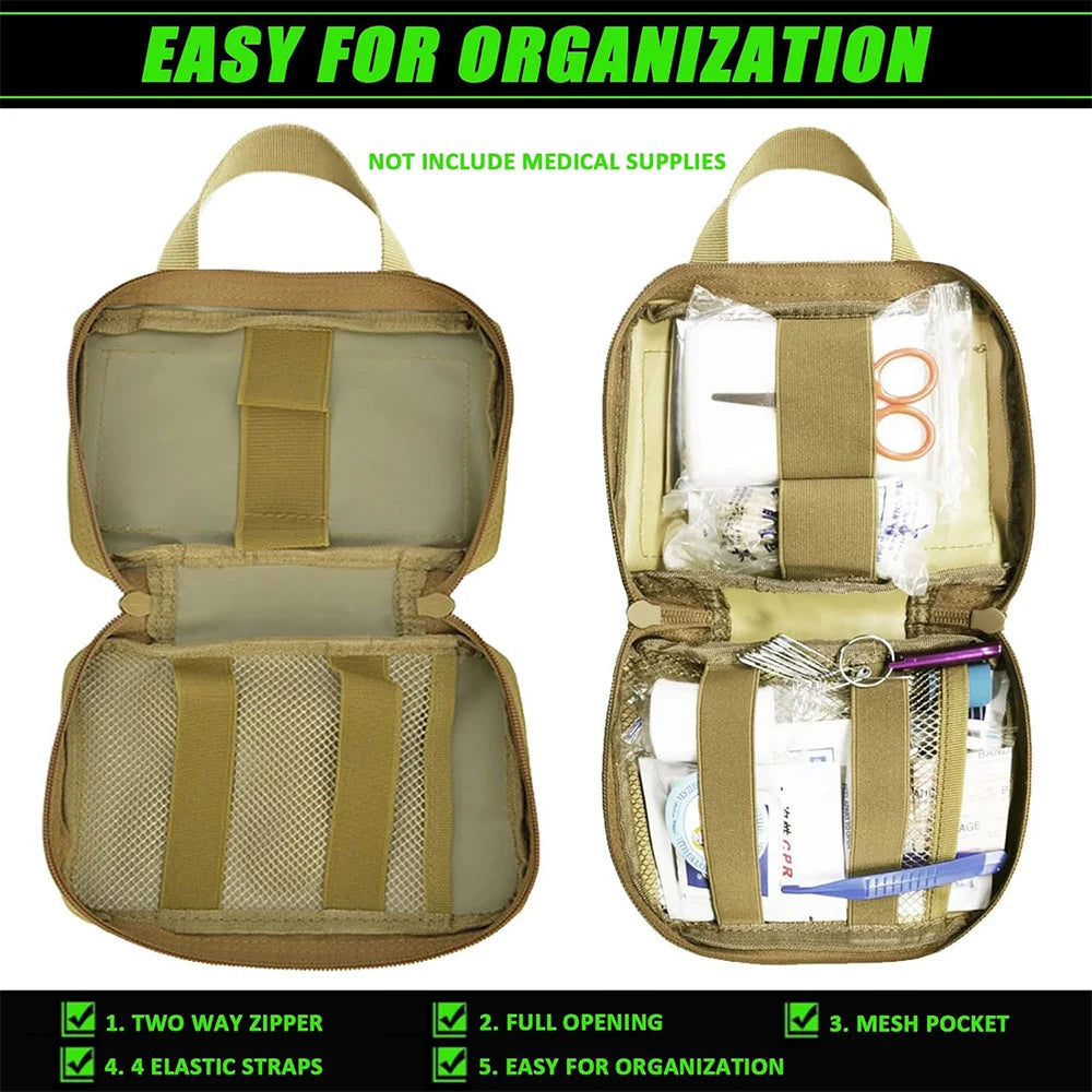 PETRAVELCN Dog Tactical Pouch Kit For Harness Vest 2 Pouches