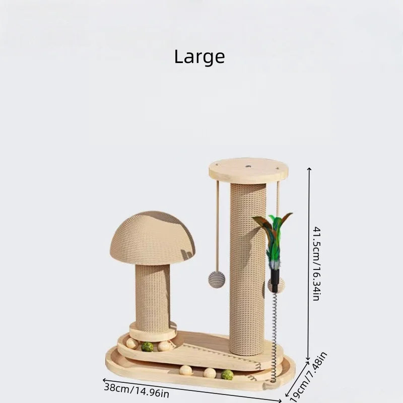 CZBNYX Three Tier Cat Scratching Tower With Jute Ball Track