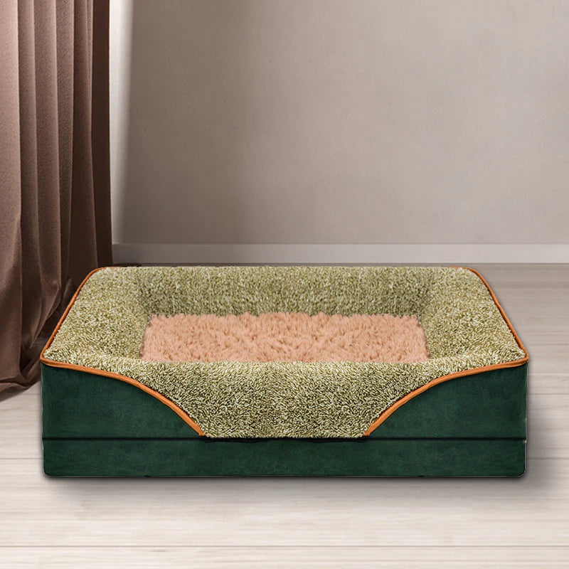 Jiangsu Dog Bed Removable Washable Sofa Style With Raised Edges