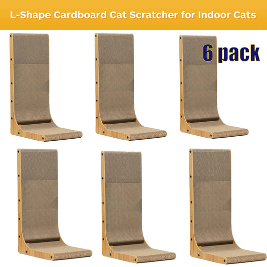 L Shape Cat Scratcher for Indoor Cats Furniture Protection Pad