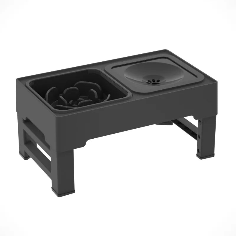 TWISTER.CK 3-In-1 Stainless Steel Slow Feed Pet Water Bowl