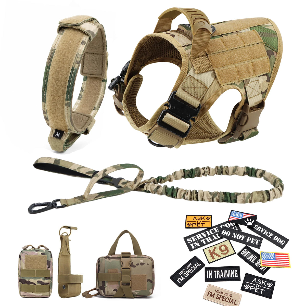PETRAVEL Tactical Dog Harness Vest With Padded Quick Release
