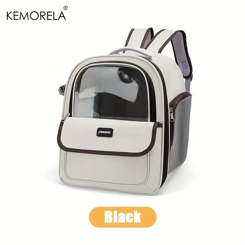 KEMORELA Breathable Foldable Pet Carrier Backpack For Cats And Dogs