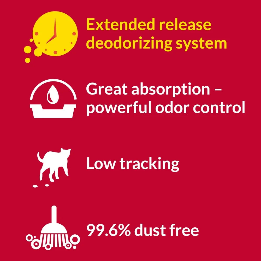 Multi-Cat Non-Clumping Cat Litter Odor Control Performance Moisture Absorption 24/7