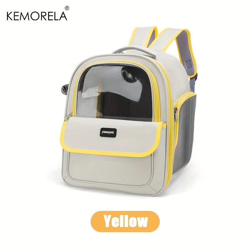 KEMORELA Breathable Foldable Pet Carrier Backpack For Cats And Dogs