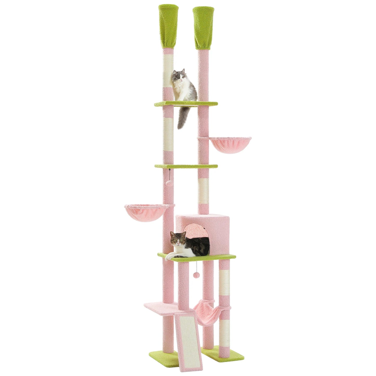 PAWZ Road Cactus Cat Tree Floor To Ceiling Tower