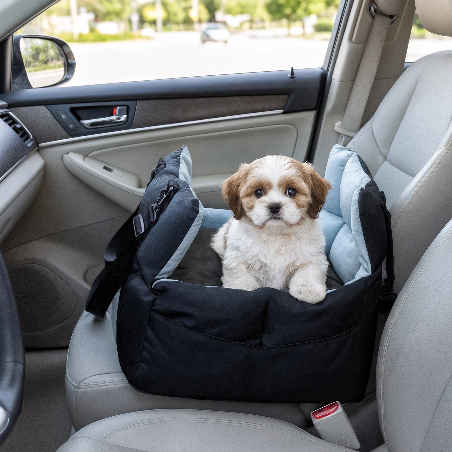 Dog Car Seat Travel Bed and Booster for Small Dogs