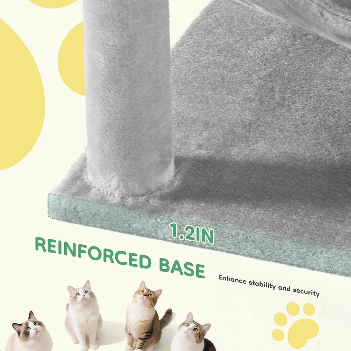 JHK Cat Tree Tower Indoor Multi-Cat Play Scratching