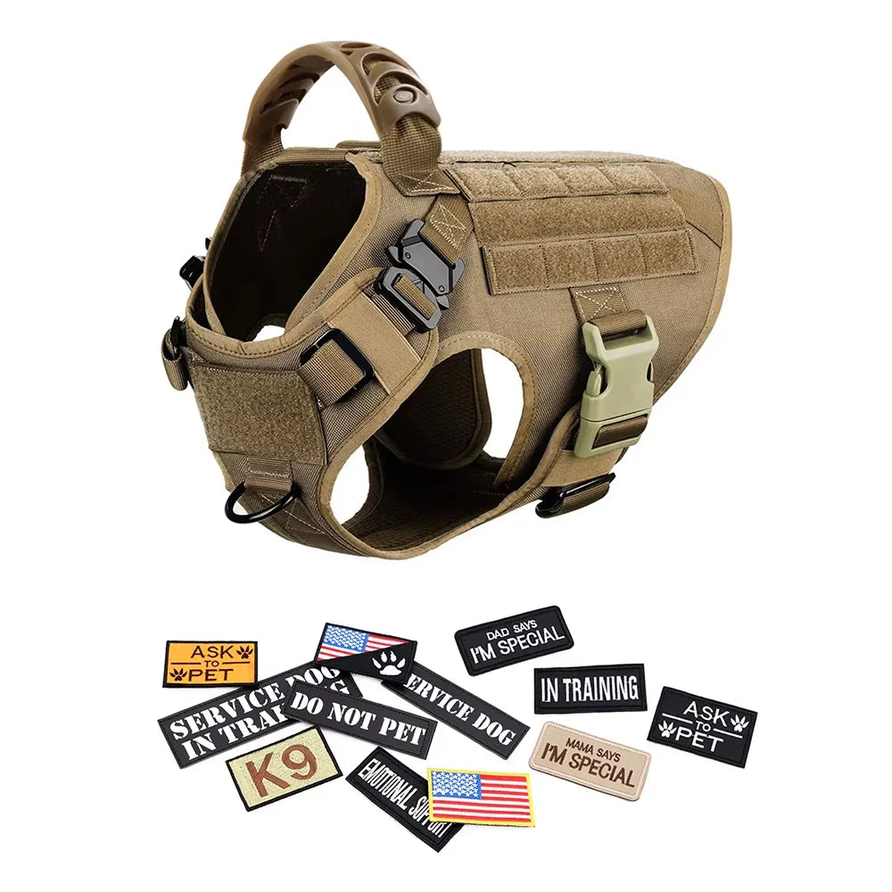 PETRAVEL Tactical Dog Harness Vest With Padded Quick Release
