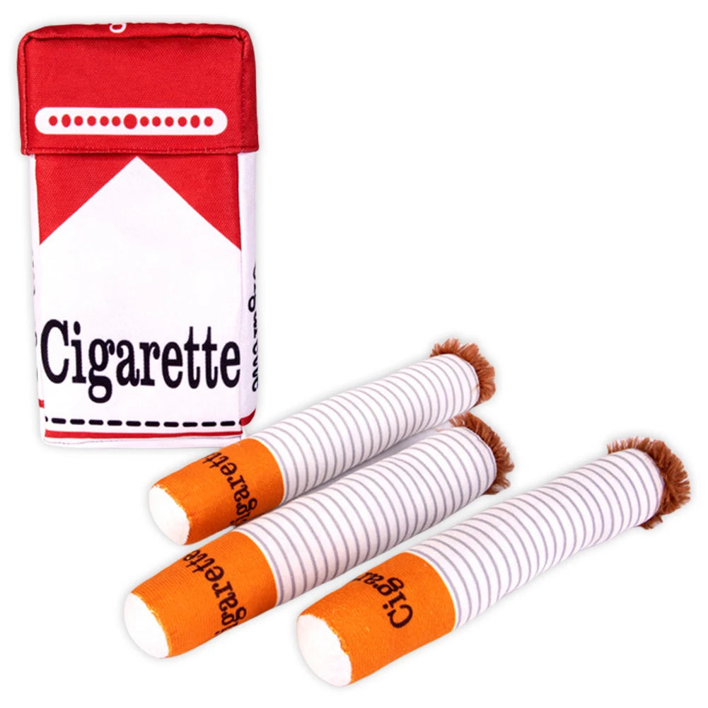 APWIKOGER Cigarettes Dog Toy Imitation Cigar Plush Chew Toy