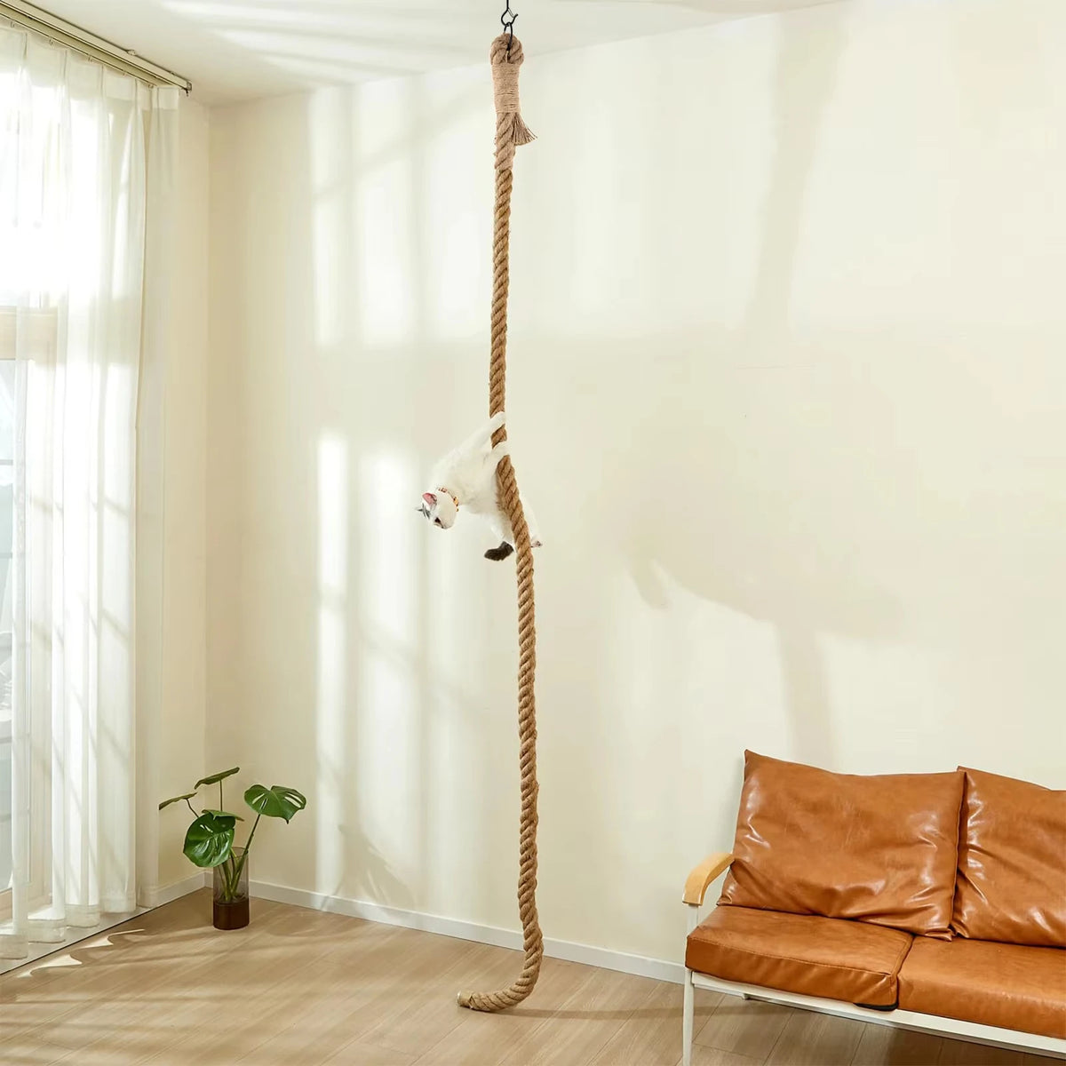 CWV Cat Sisal Climbing Rope Scratching Post For Indoor Cats