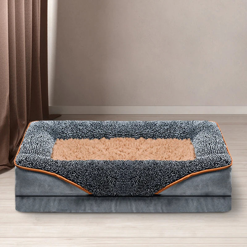 Jiangsu Dog Bed Removable Washable Sofa Style With Raised Edges