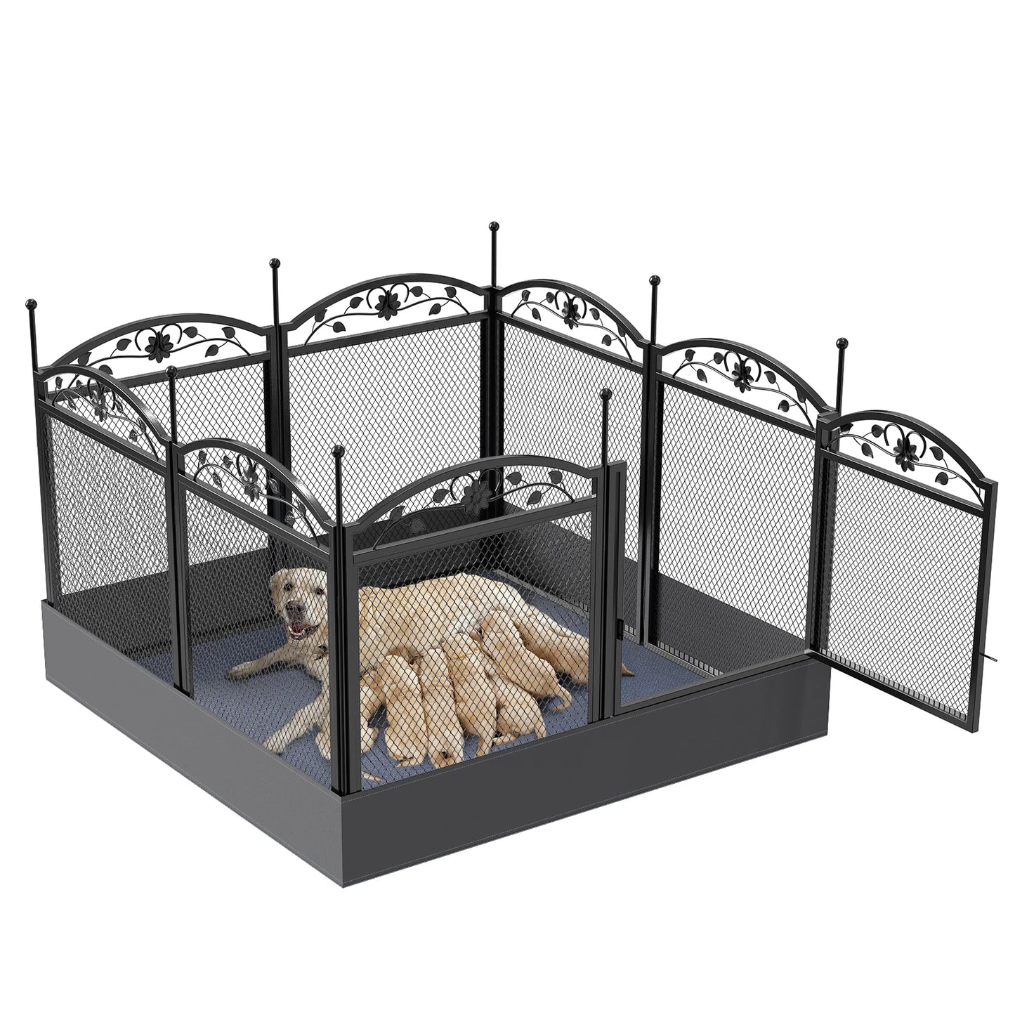 BINGOPAW Dog Playpen Fence Detachable Exercise Pen