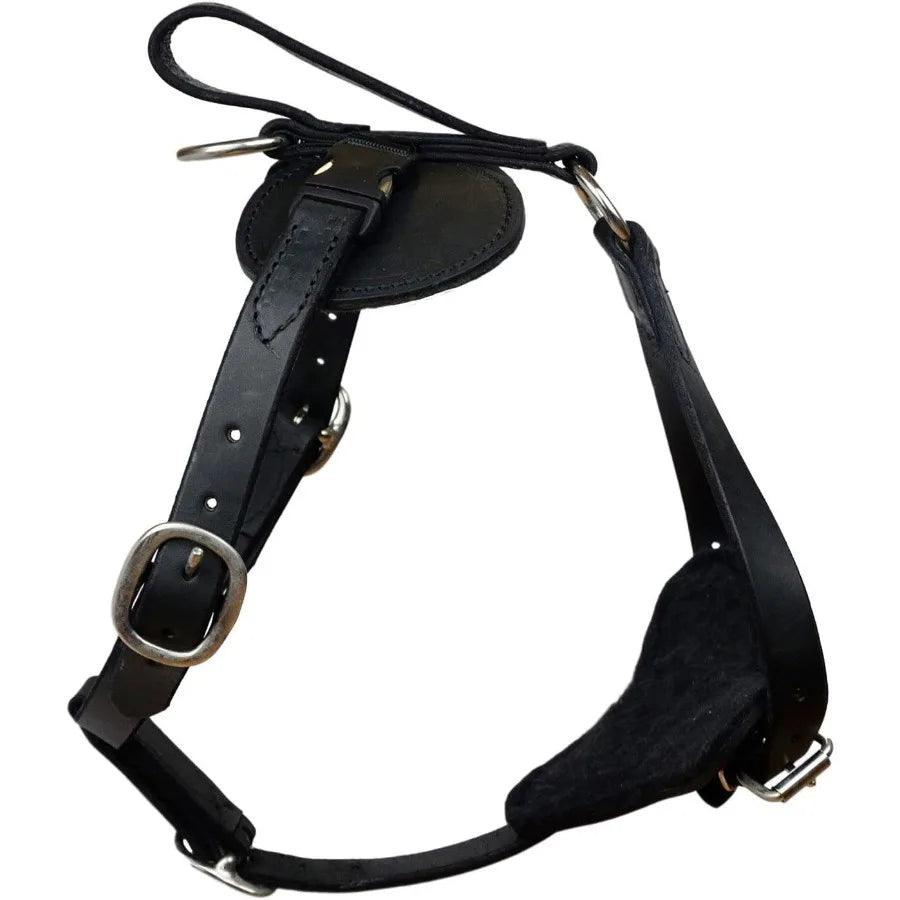 XMSJCN Redline K9 Padded Leather Quick Release Dog Harness