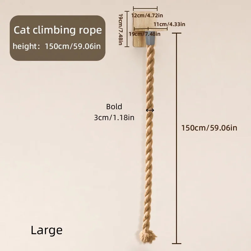 Weysat Cat Tree Wall Mounted Climbing Tower With Scratching Post