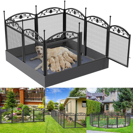 BINGOPAW Dog Playpen Fence Detachable Exercise Pen