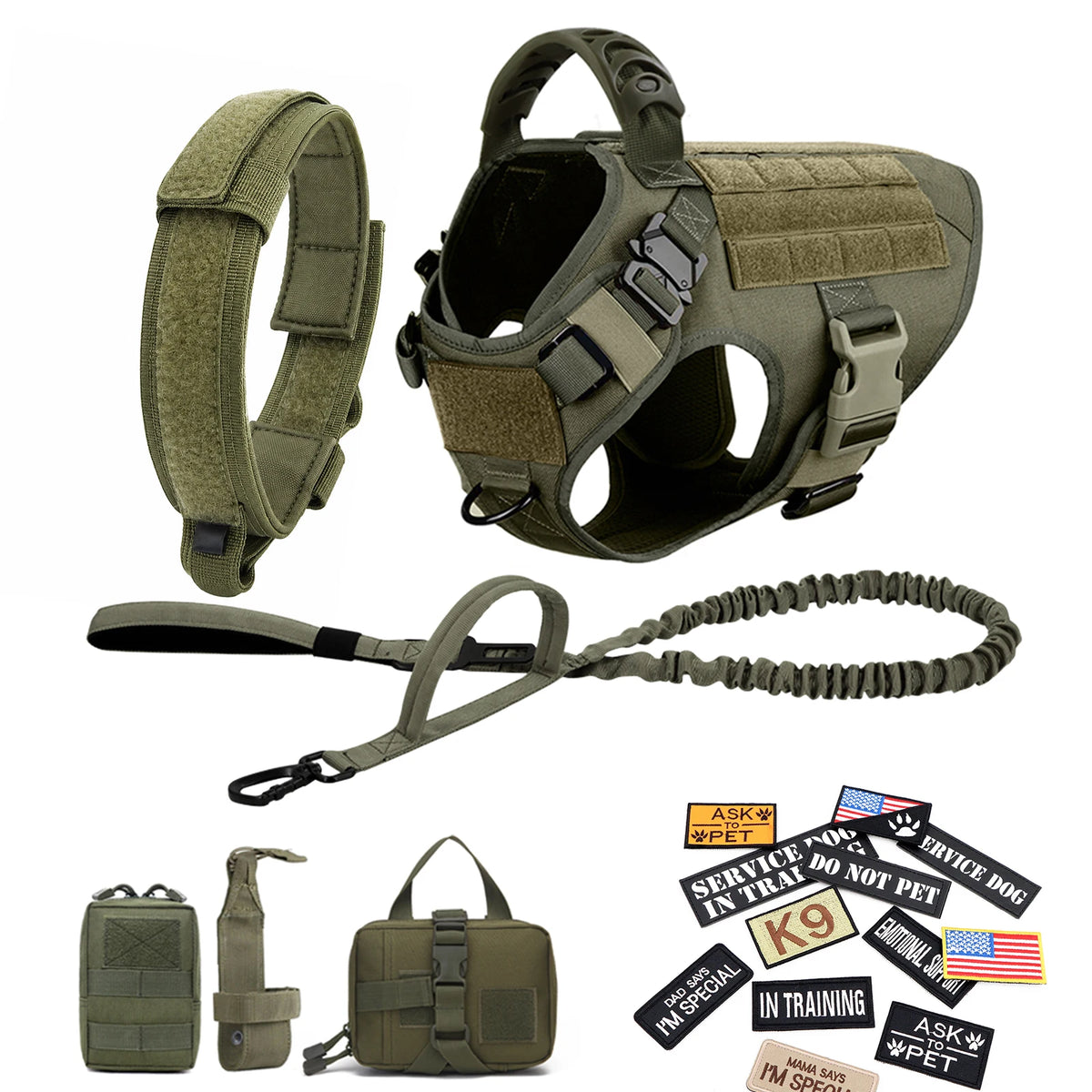 PETRAVEL Tactical Dog Harness Vest With Padded Quick Release